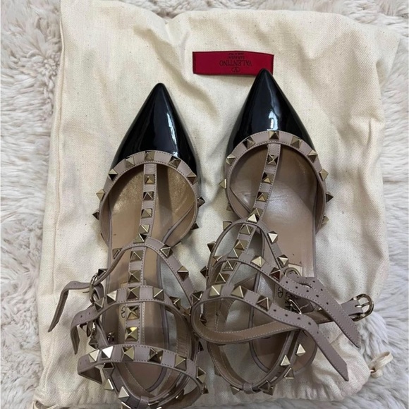 VALENTINO ROCKSTUD CAGED PUMP 65MM IN BLACK - Picture 2 of 6